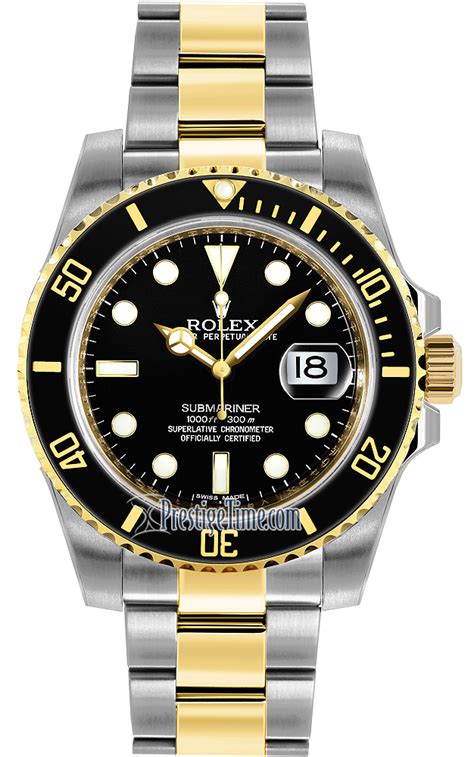 rolex oyster perpetual submariner date men's 116613 116613ln|Rolex Submariner 116613lb review.